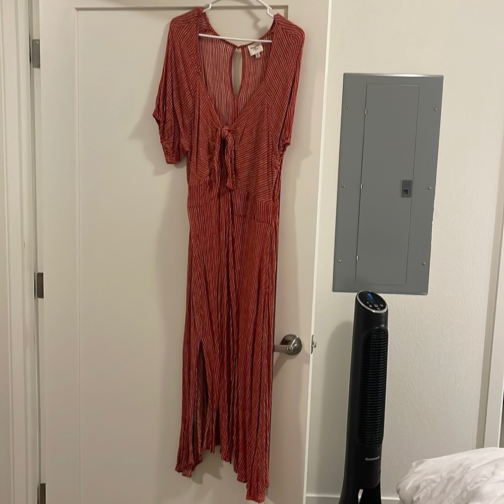 Red MIDI Dress 1970’s style